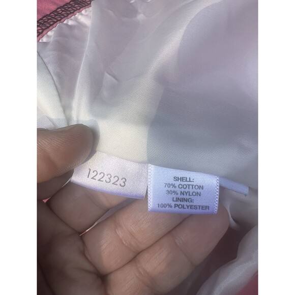 Vintage ANN TAYLOR LOFT Women's Pink Biker Style Zip up Jacket SZ MP - Picture 4 of 8